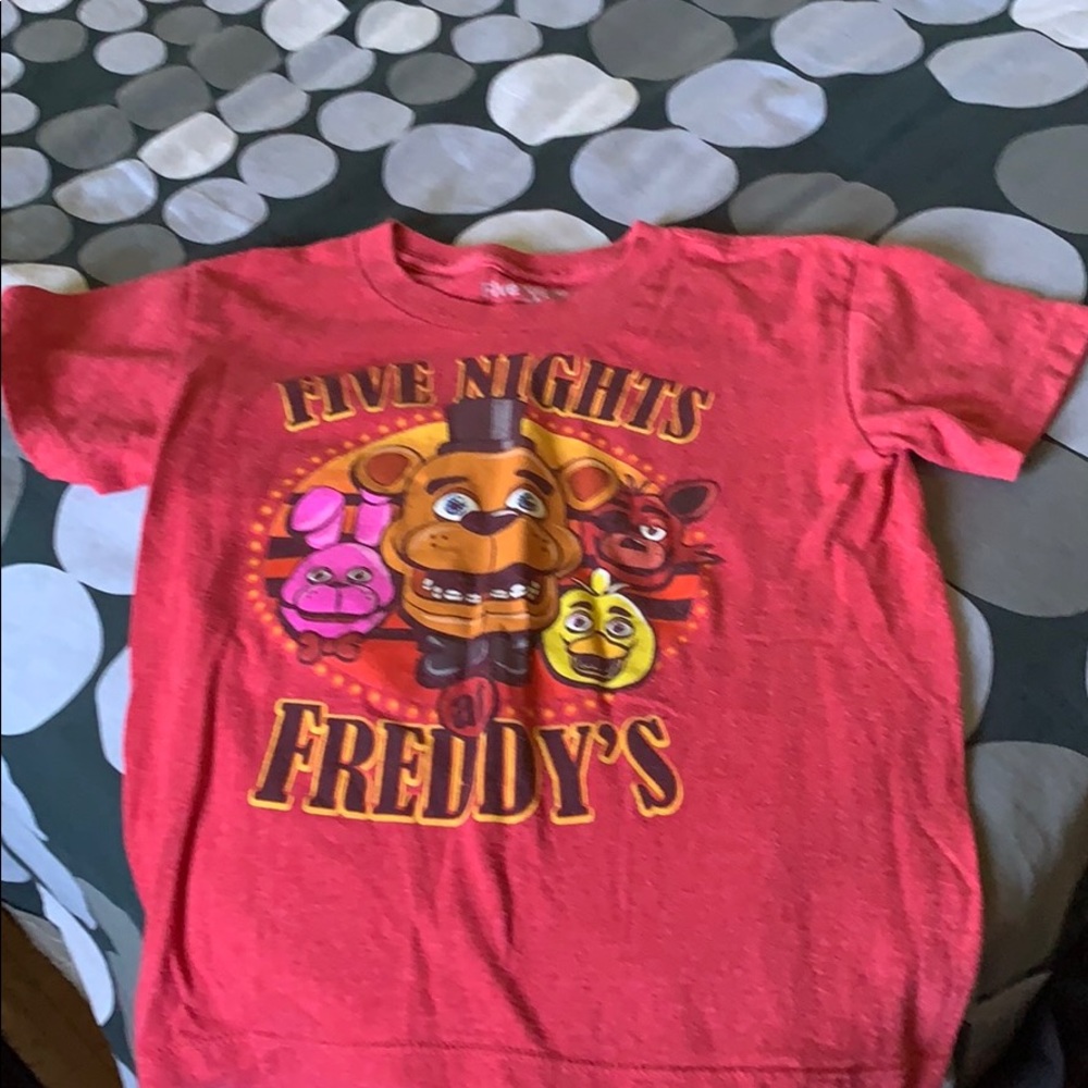 Five Nights at Freddys boys short sleeve shirt